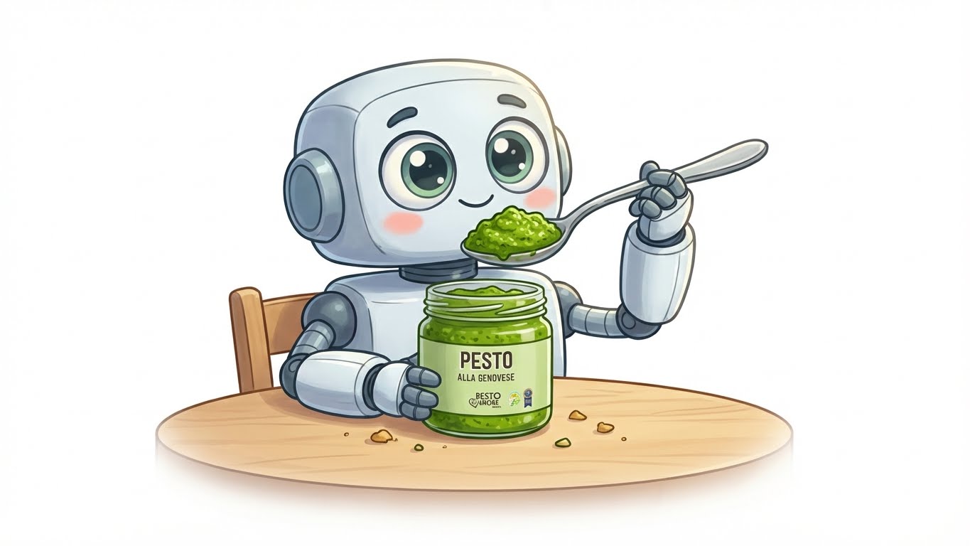 Bot che mangia il pesto